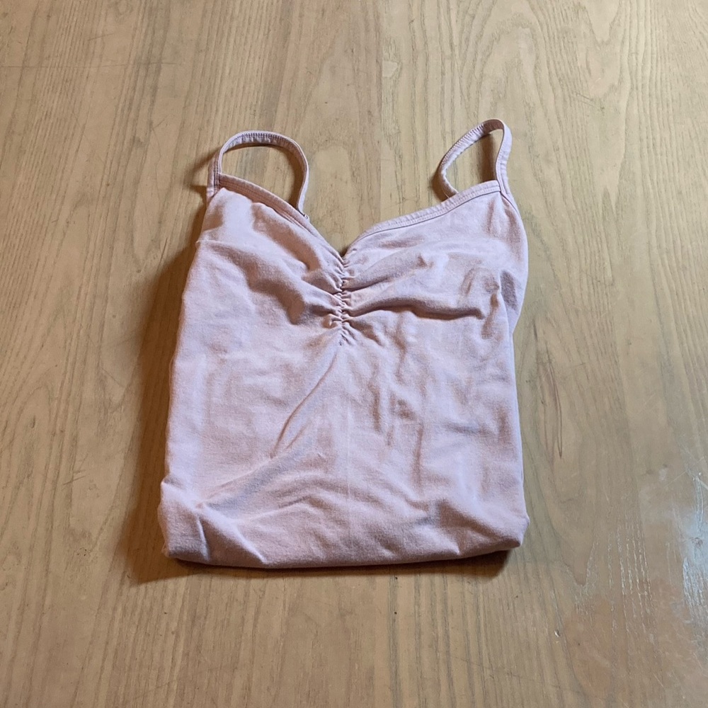 Torrid Foxy V-Neck Cami with Cinch Front in Dusty Rose Like New